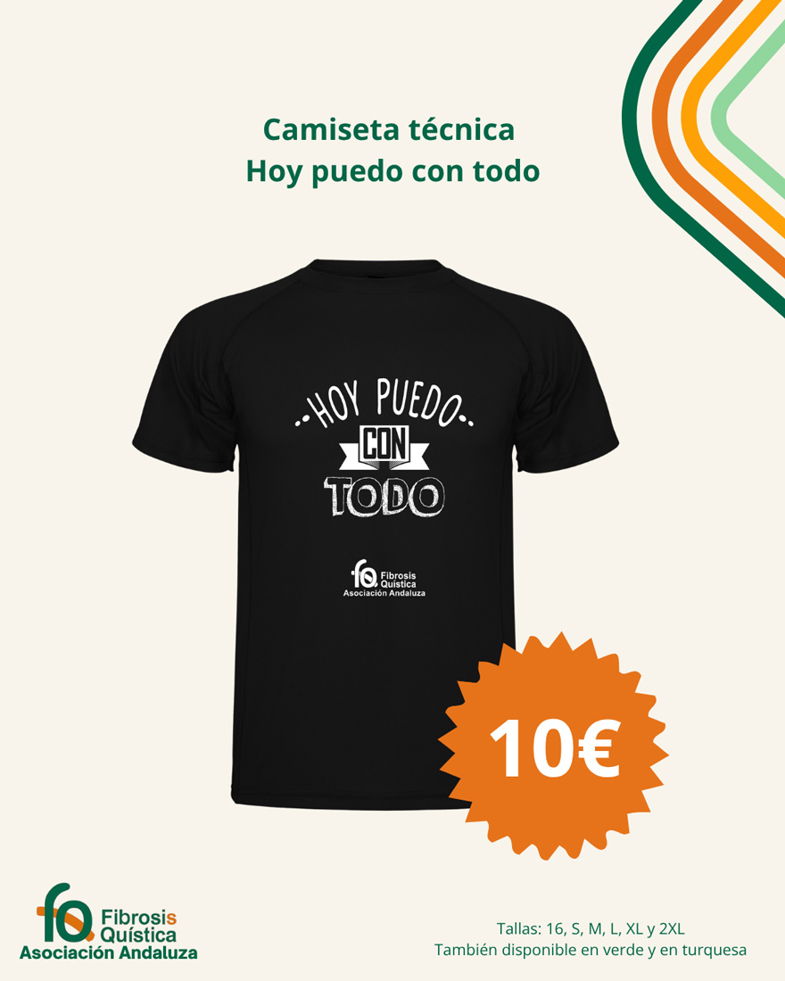 Camiseta negra Hoy puedo con todo Camiseta negra Hoy puedo con todo por 10€
