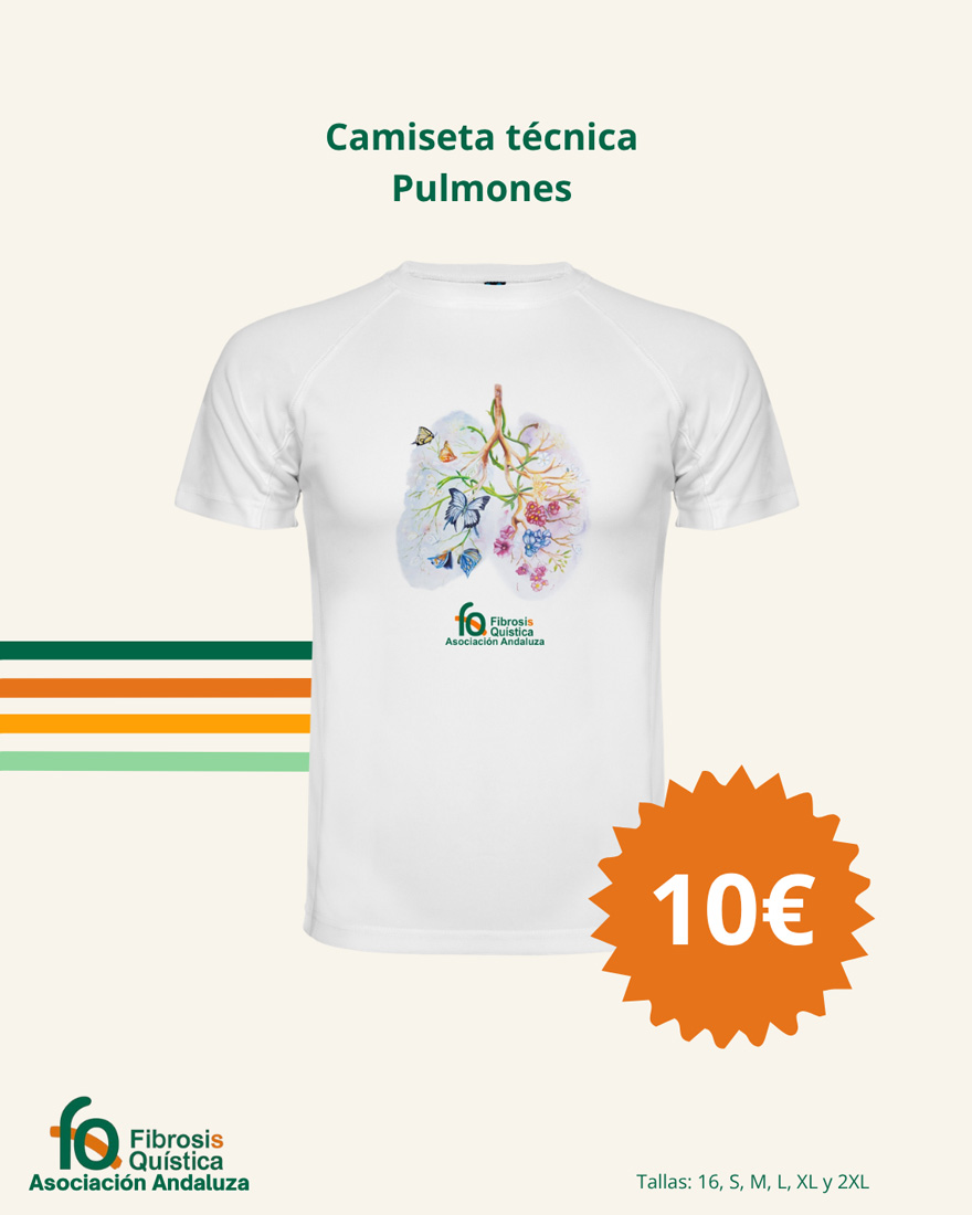 Camiseta blanca Pulmones Camiseta blanca Pulmones por 10€